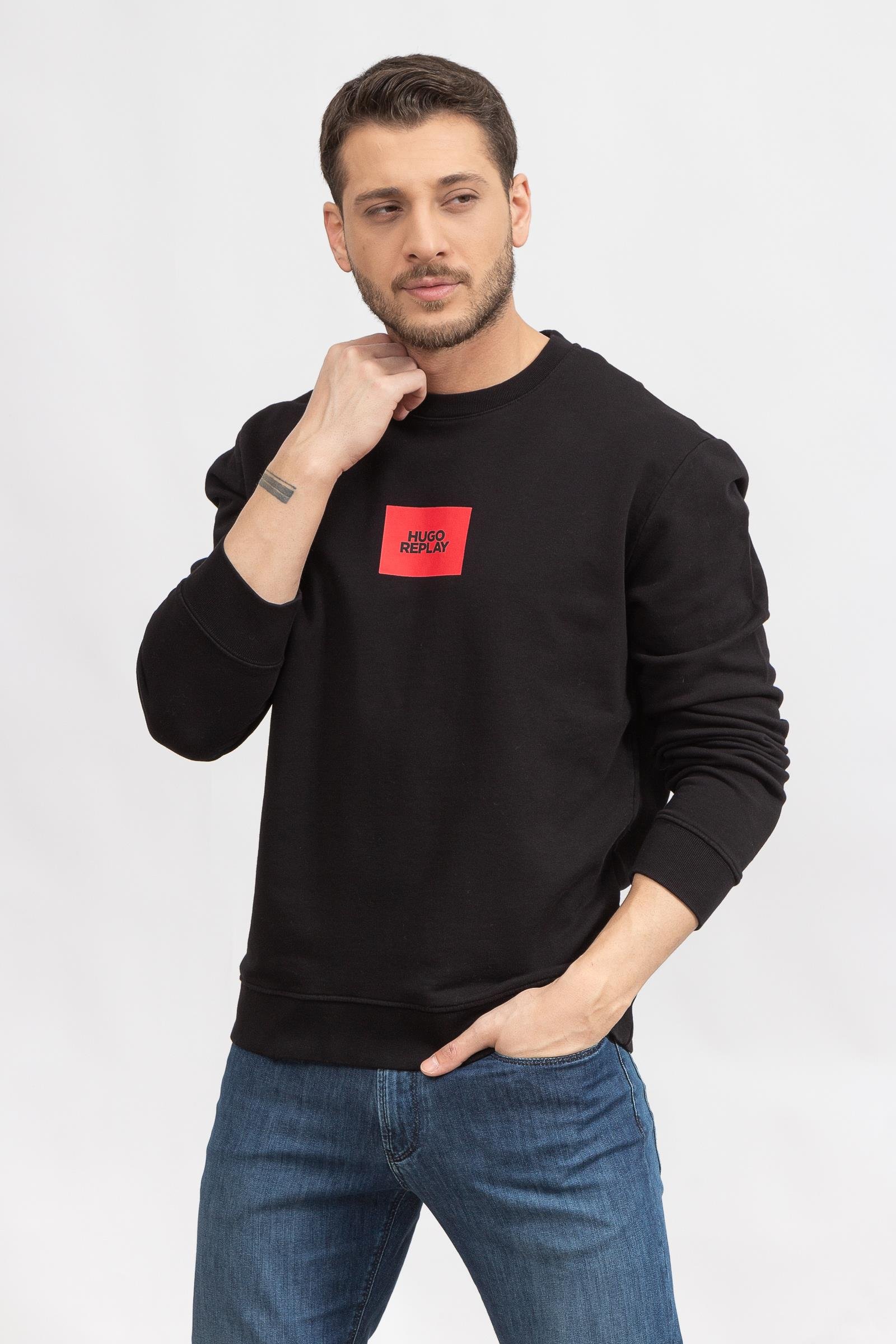 Hugo Dweat4 Erkek Bisiklet Yaka Sweatshirt