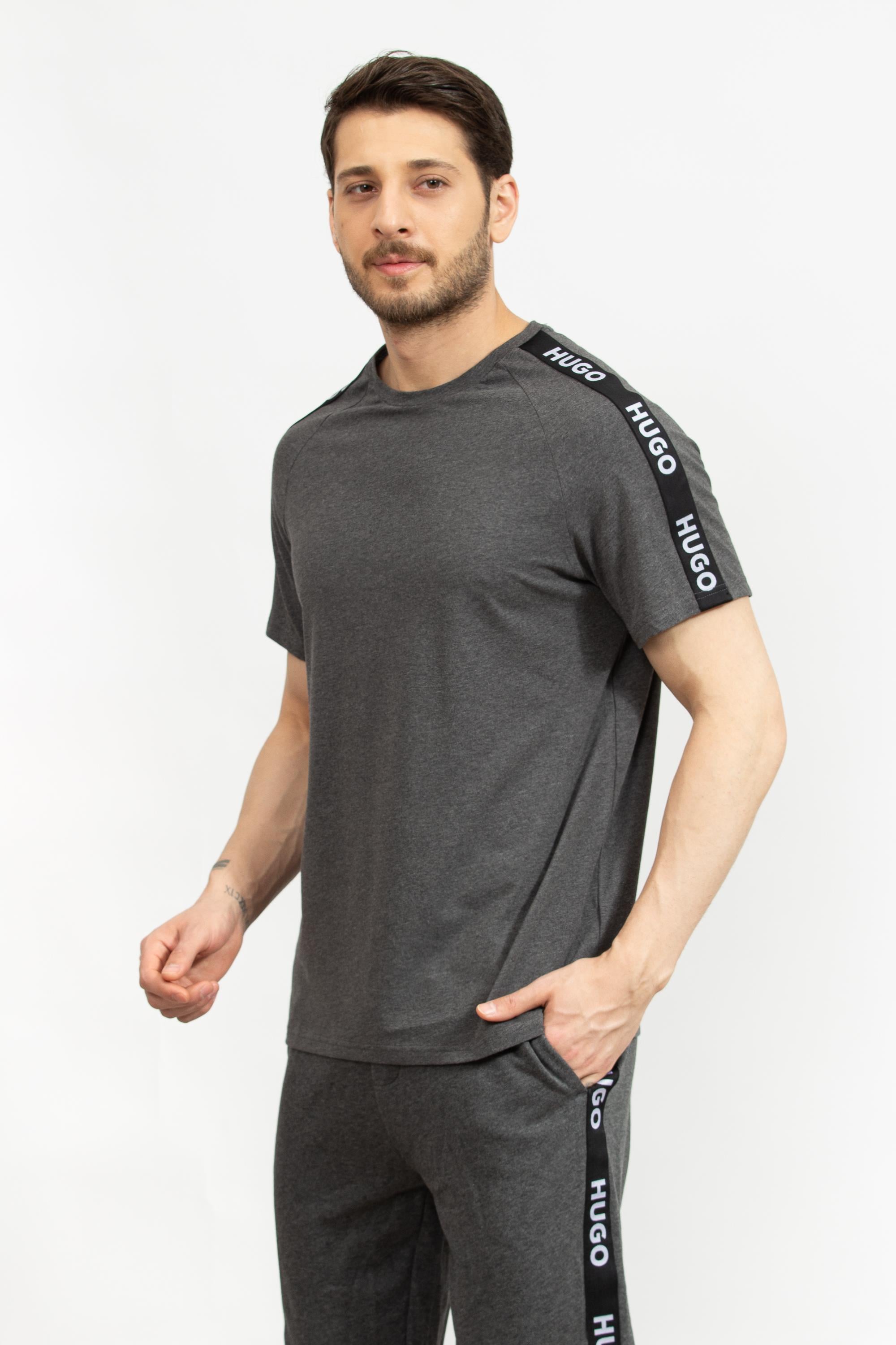 Hugo Erkek Bisiklet Yaka T-Shirt