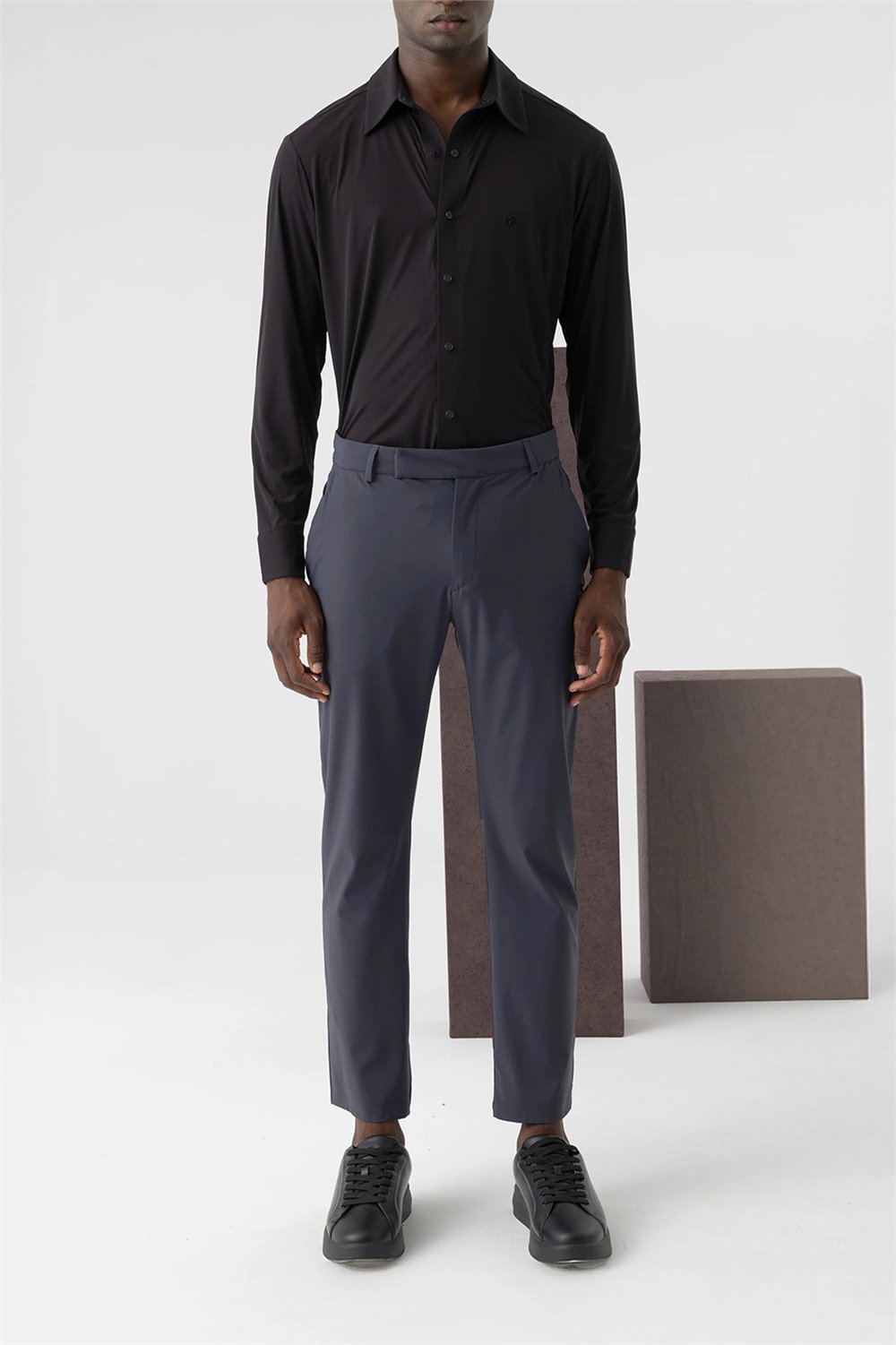 Isaora Comfy Technical Chino Regular Erkek Chino Pantolon Gri