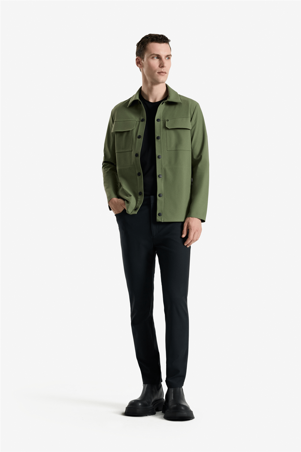 Isaora Downtown Jacket Erkek Mont Yeşil