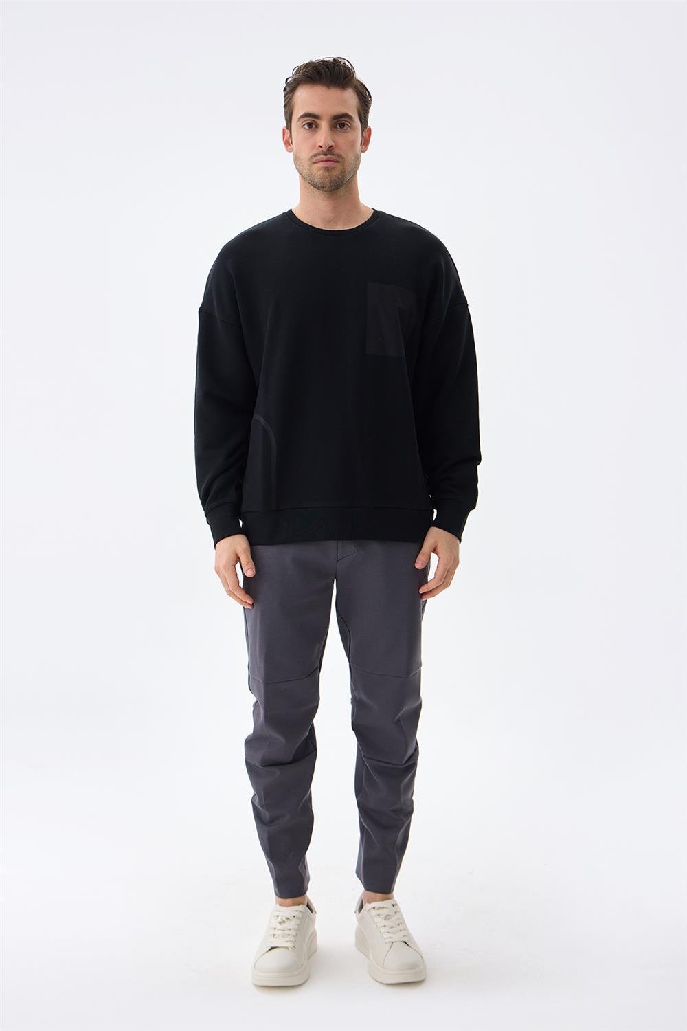 Isaora Erkek Bisiklet Yaka Sweatshirt