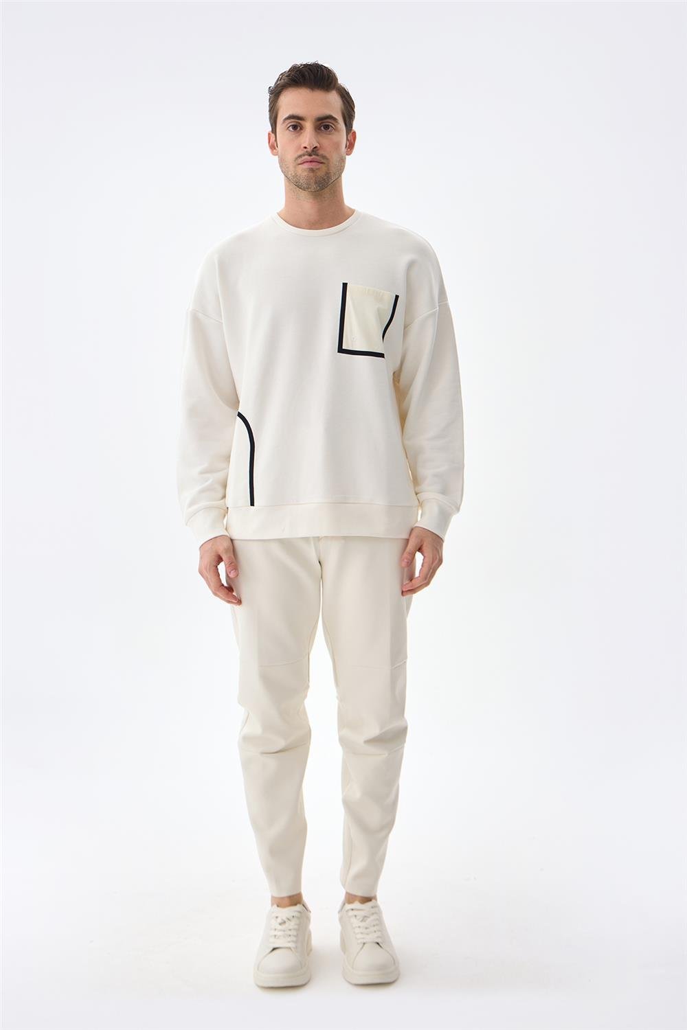 Isaora Erkek Bisiklet Yaka Sweatshirt