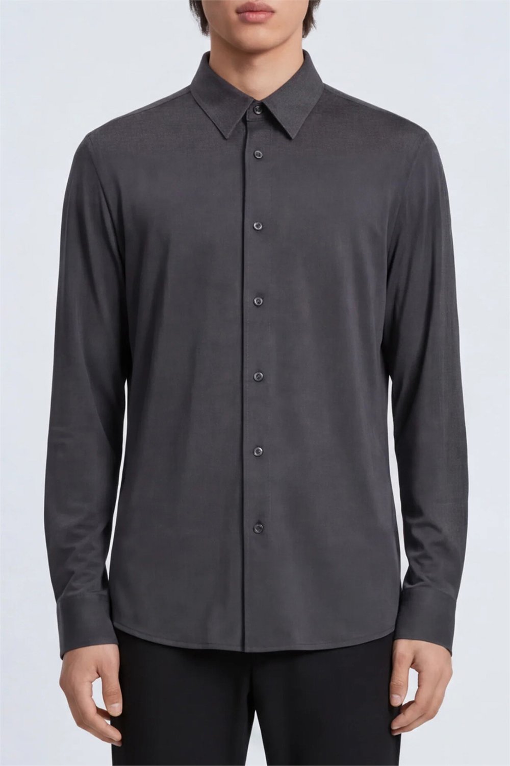 Isaora Extra Light Tech Shirt LS Regular Erkek Gömlek Gri