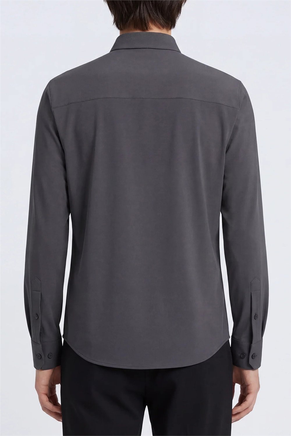 Isaora Extra Light Tech Shirt LS Regular Erkek Gömlek Gri