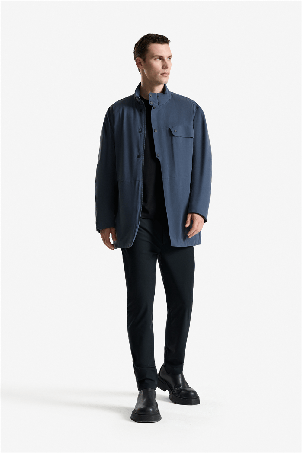 Isaora Rocket Form Jacket Erkek Mont Gri