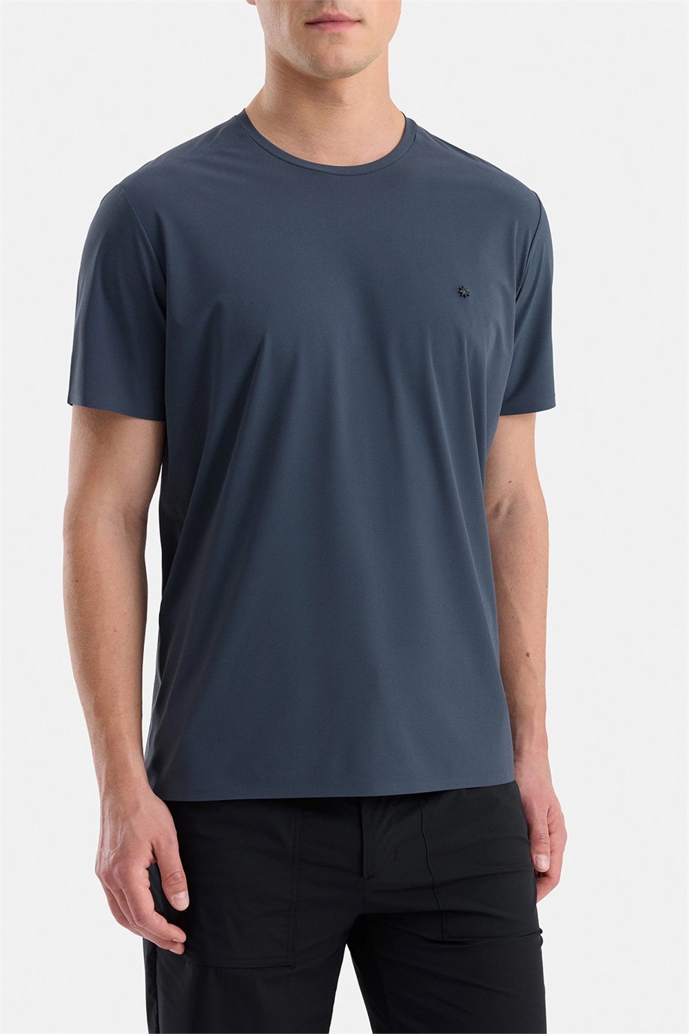 Isaora Super Crew Ss Erkek Bisiklet Yaka T-Shirt Gri