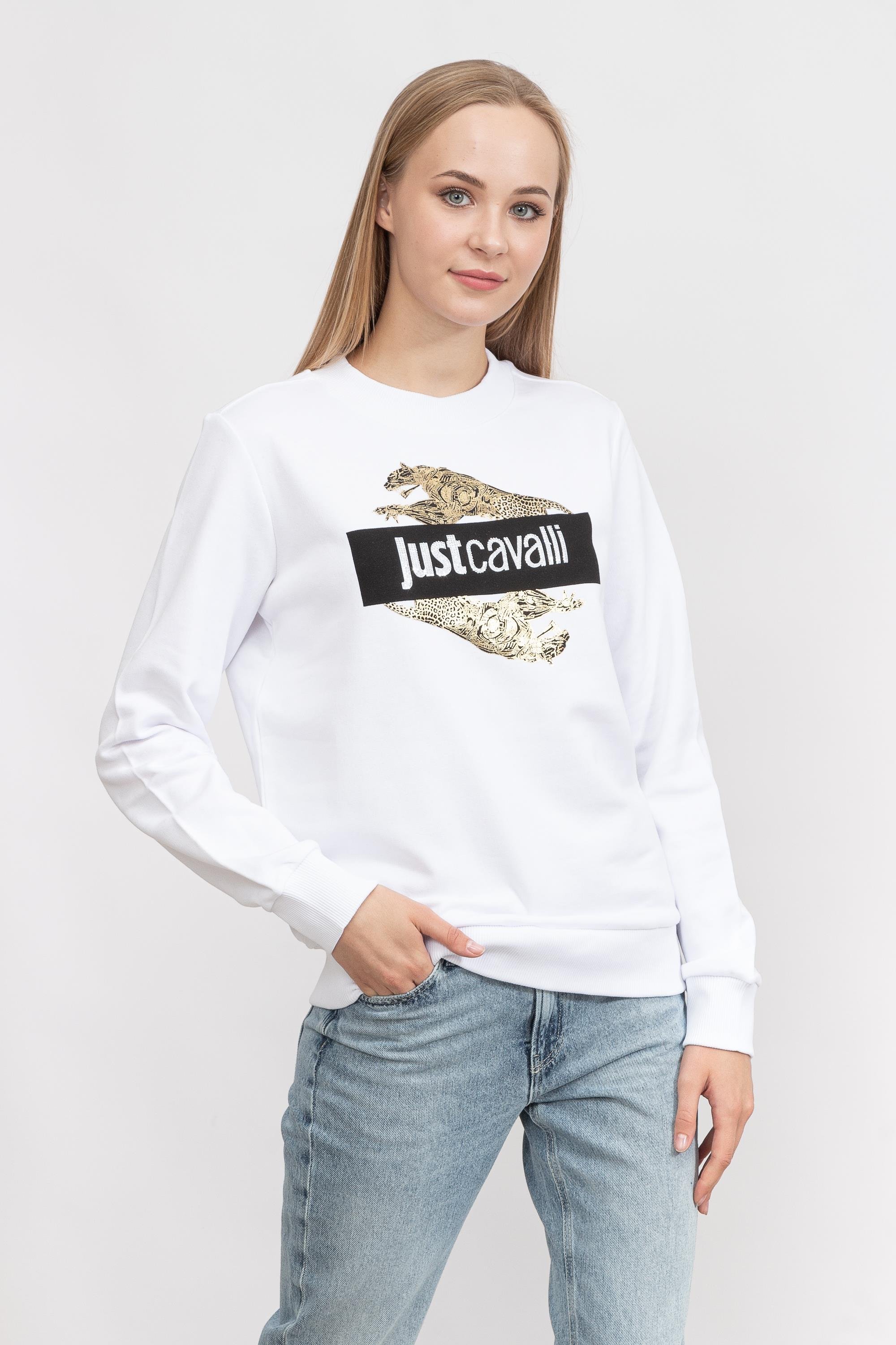 Just Cavalli Kadın Bisiklet Yaka Sweatshirt
