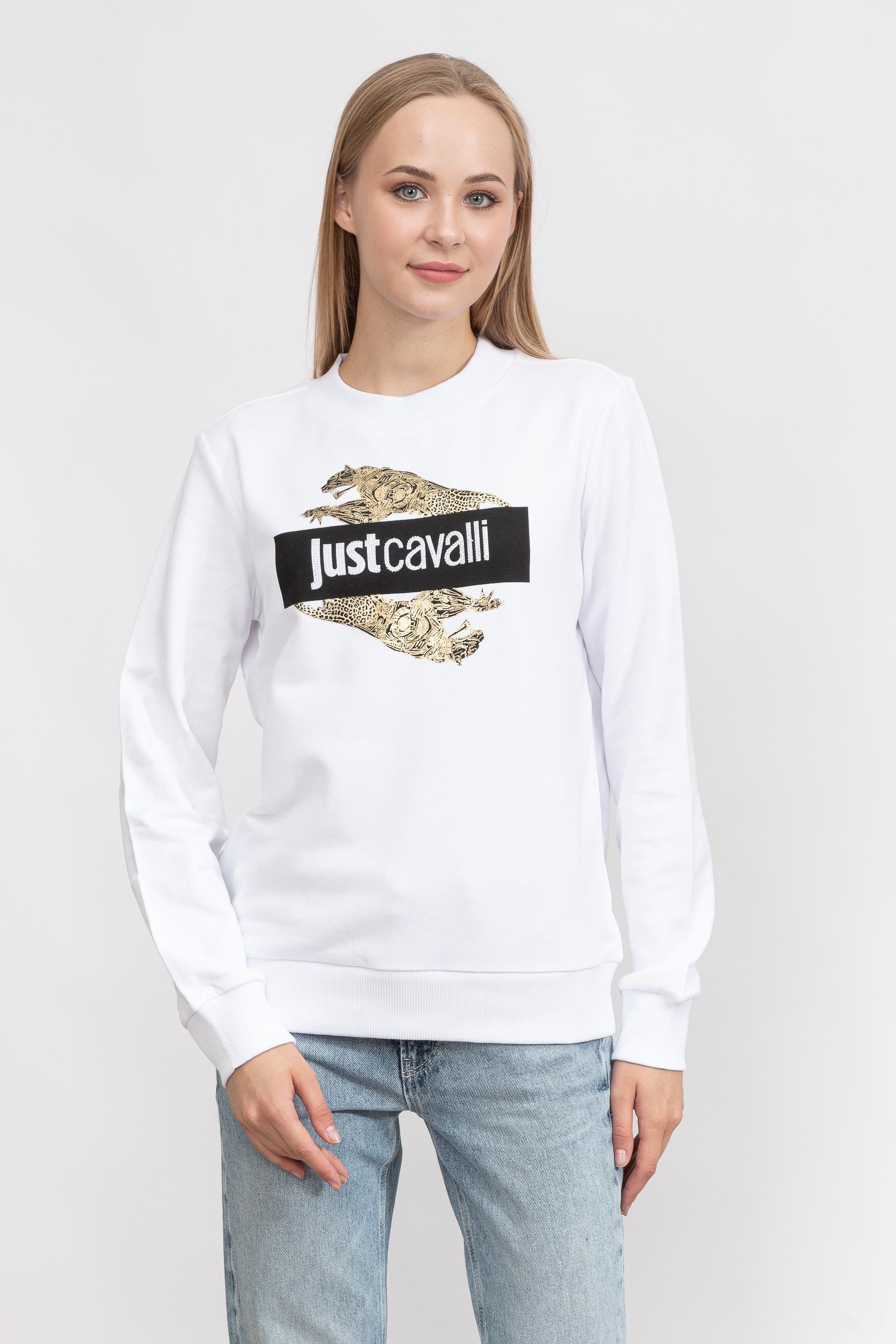Just Cavalli Kadın Bisiklet Yaka Sweatshirt