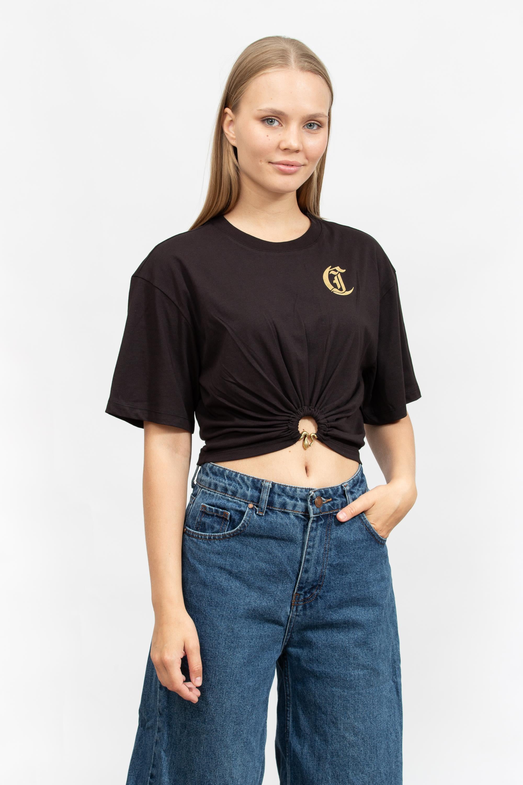 Just Cavalli Kadın Bisiklet Yaka T-Shirt