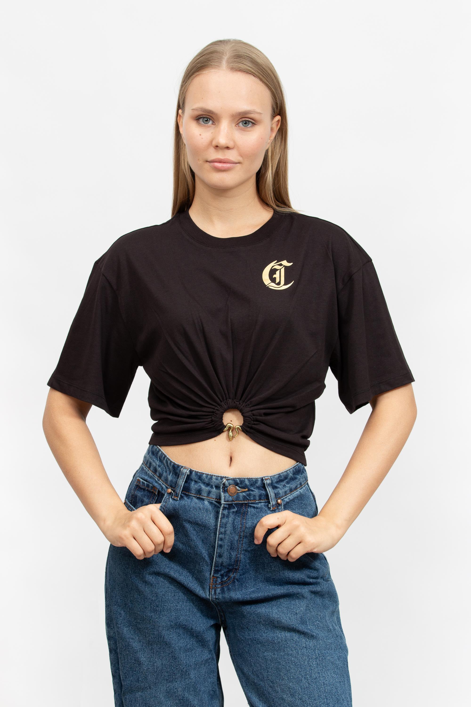 Just Cavalli Kadın Bisiklet Yaka T-Shirt
