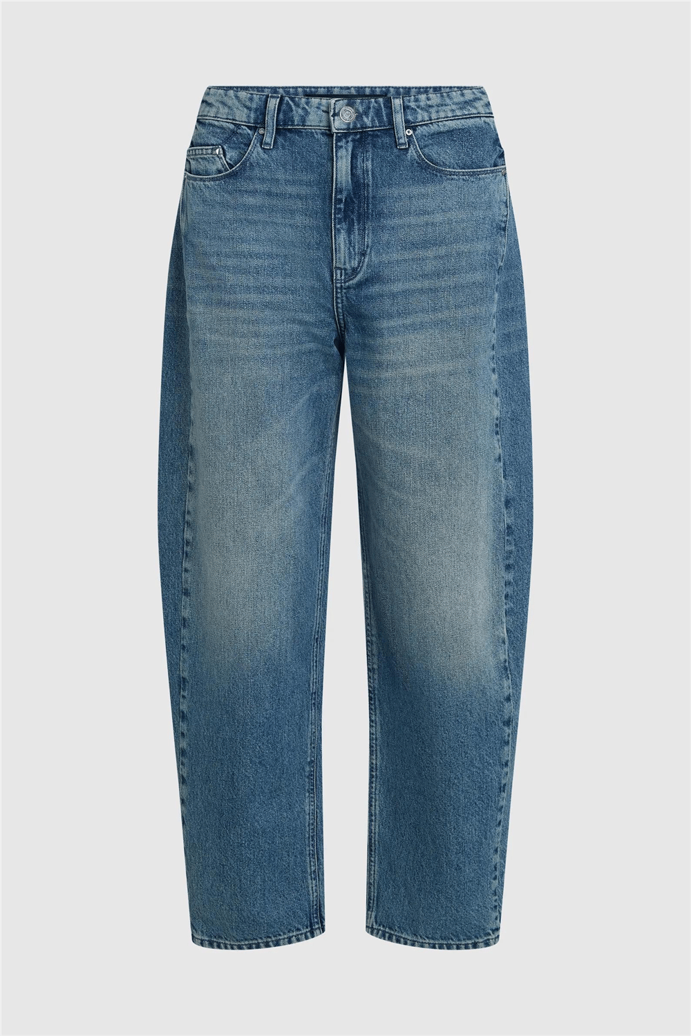 Karl Lagerfeld Barrel Denim Pants Kadın Jean Pantolon Mavi