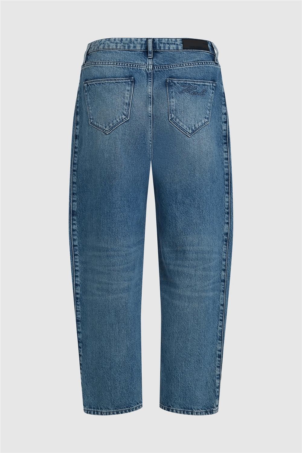 Karl Lagerfeld Barrel Denim Pants Kadın Jean Pantolon Mavi