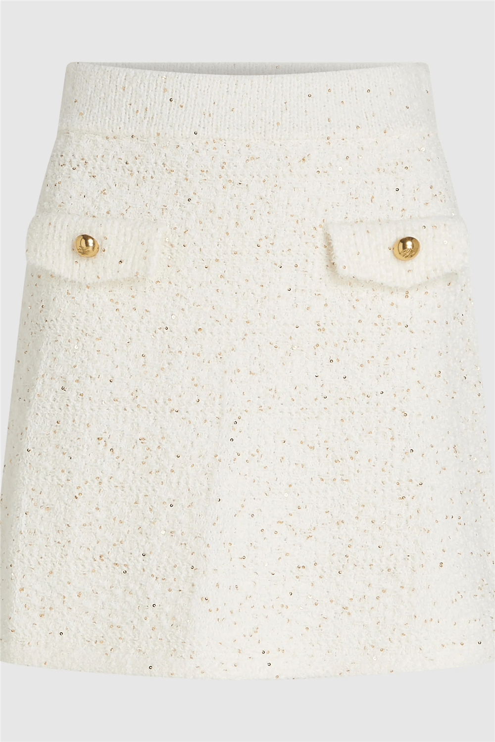 Karl Lagerfeld Boucle Knit Kadın Etek Krem