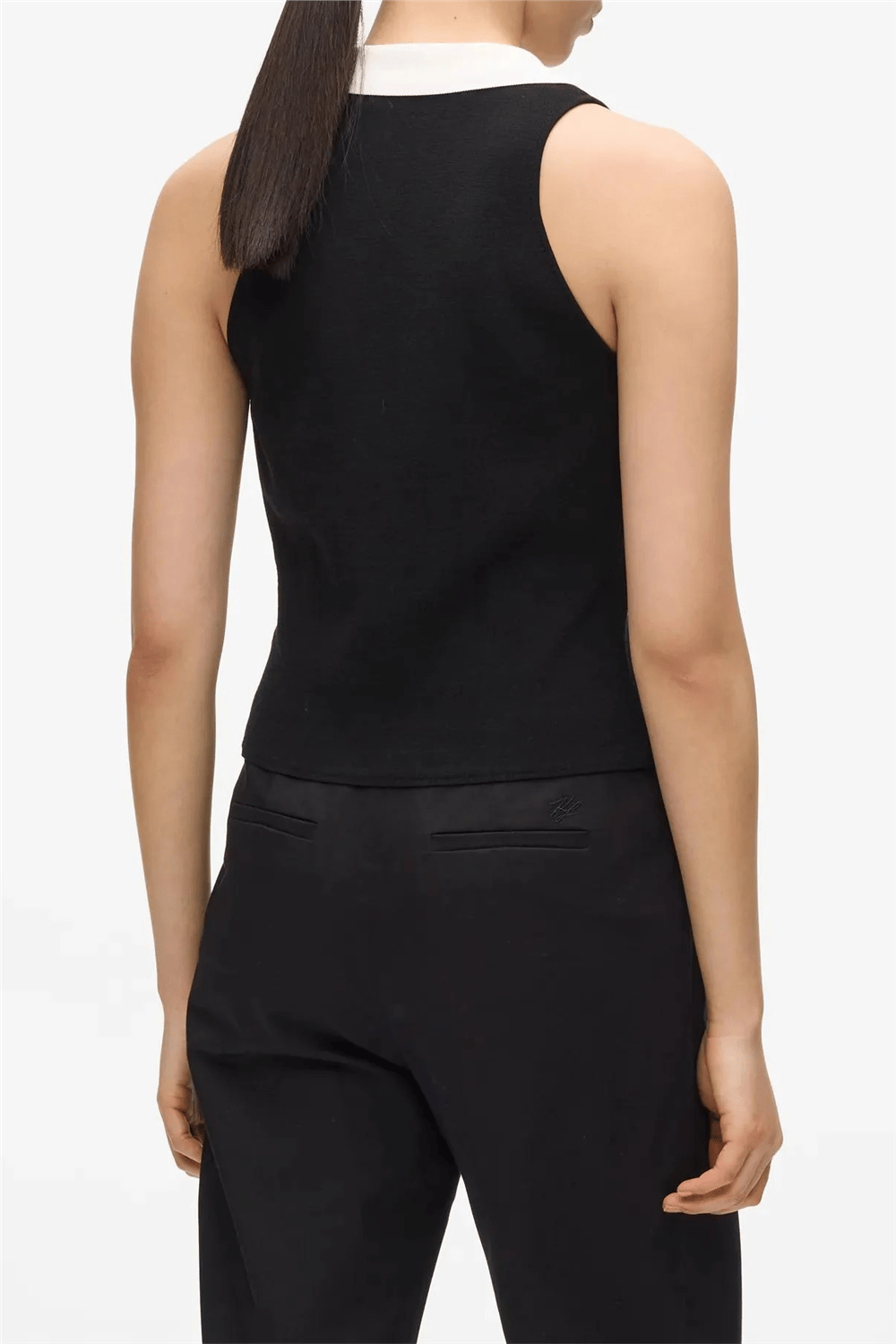 Karl Lagerfeld Bw Summer Knit Top Kadın Triko Siyah