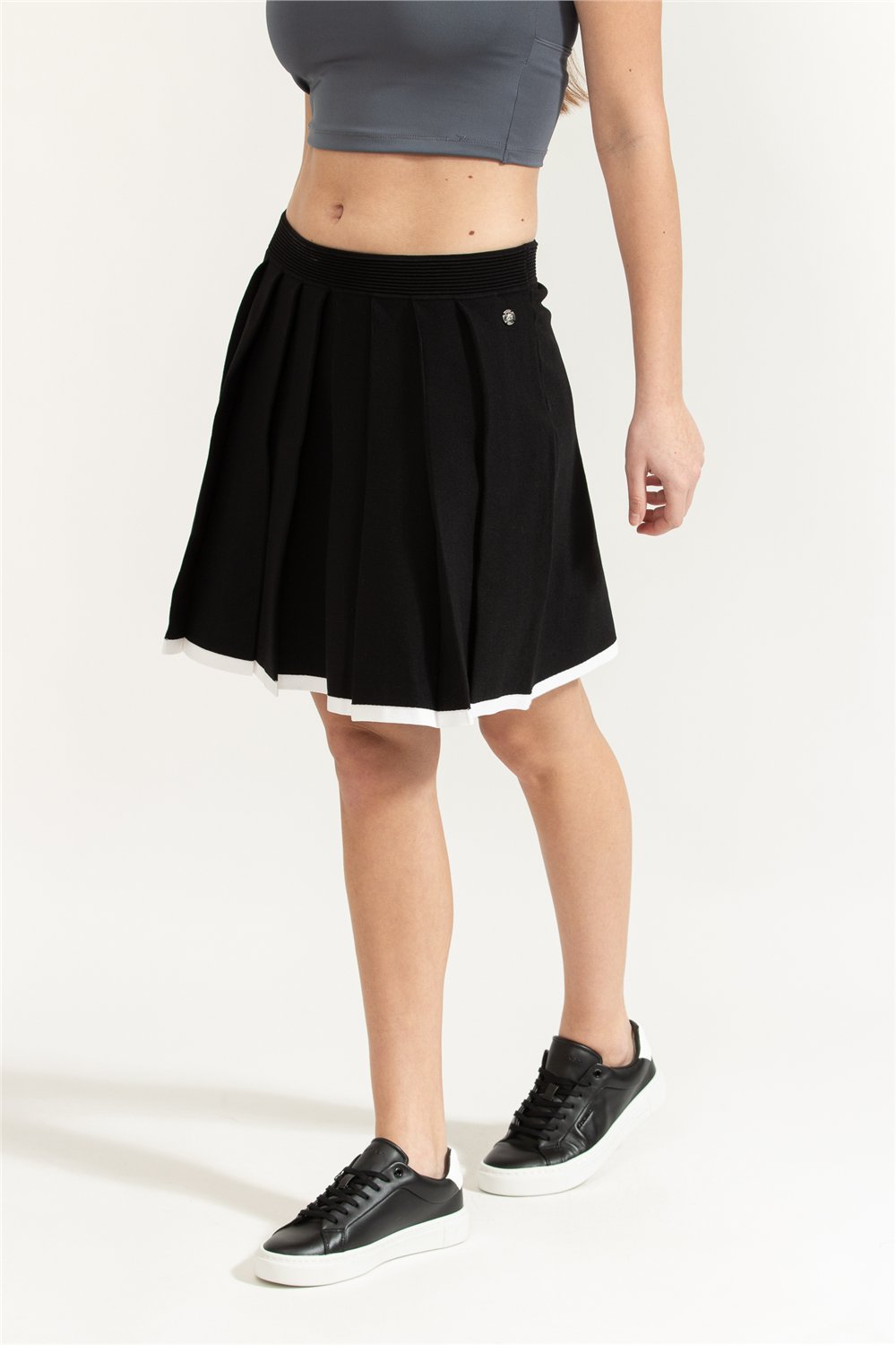 Karl Lagerfeld Contrast Knit Kadın Etek