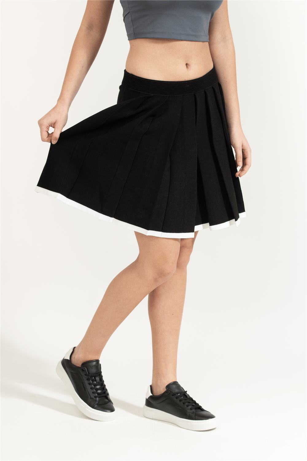 Karl Lagerfeld Contrast Knit Kadın Etek