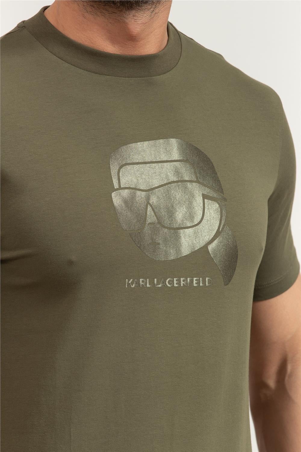 Karl Lagerfeld Crewneck Erkek Bisiklet Yaka T-Shirt