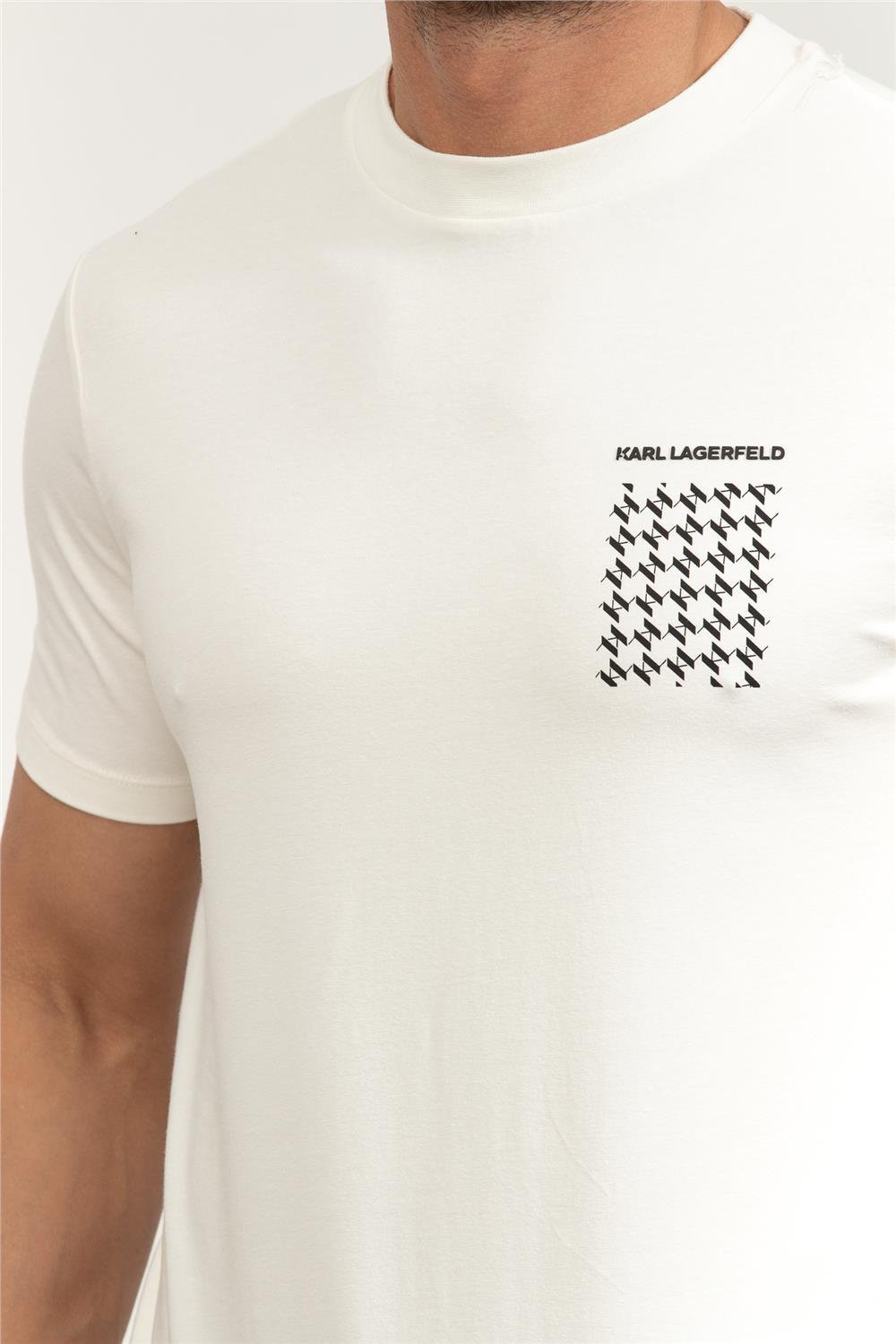 Karl Lagerfeld Crewneck Erkek Bisiklet Yaka T-Shirt