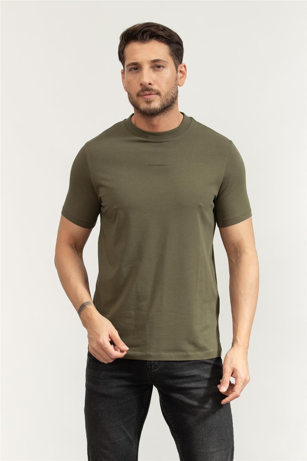 Karl Lagerfeld Crewneck Erkek Bisiklet Yaka T-Shirt