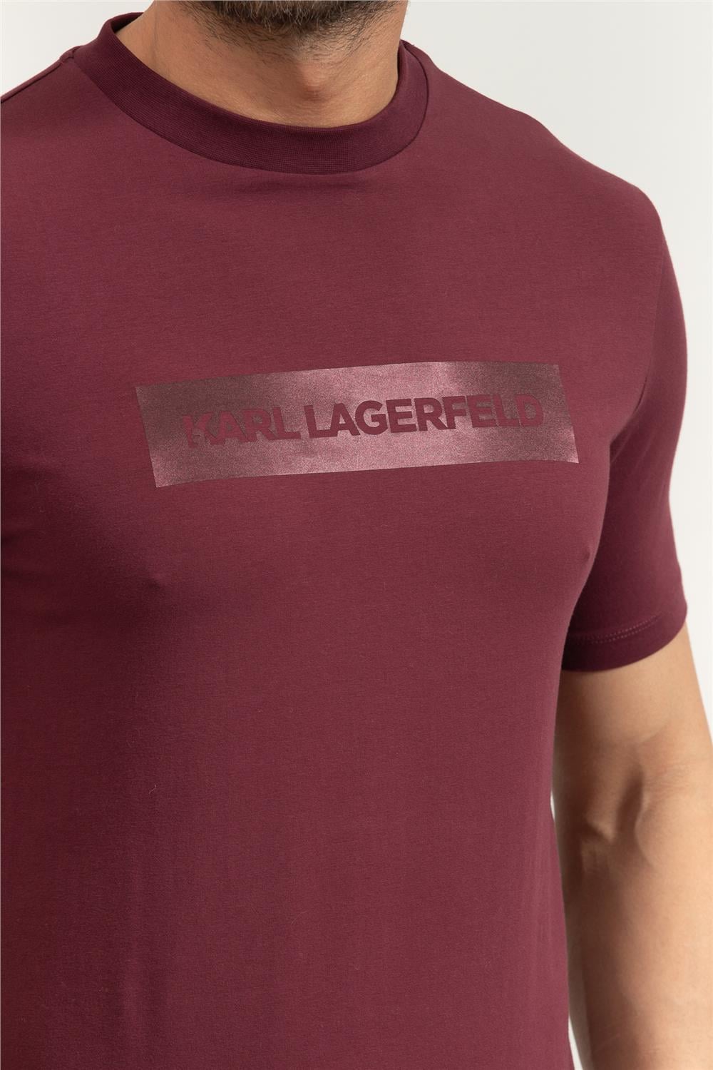 Karl Lagerfeld Crewneck Erkek Bisiklet Yaka T-Shirt