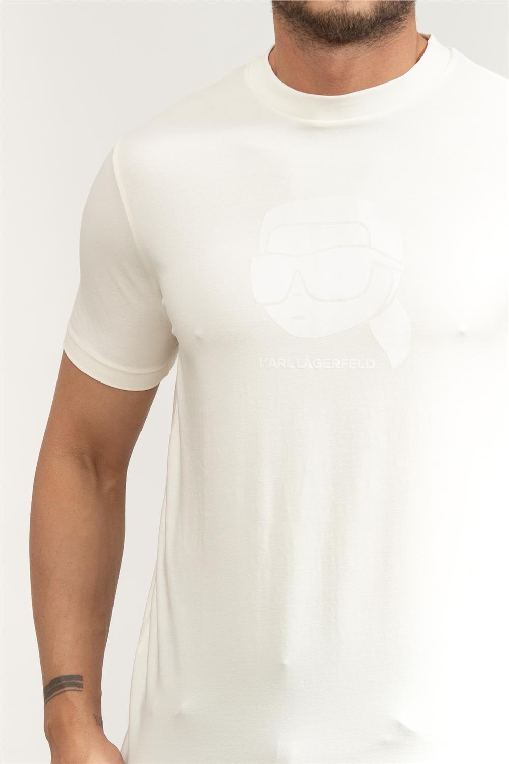Karl Lagerfeld Crewneck Erkek Bisiklet Yaka T-Shirt