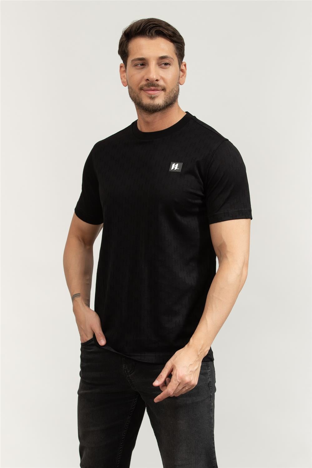 Karl Lagerfeld Crewneck Erkek Bisiklet Yaka T-Shirt