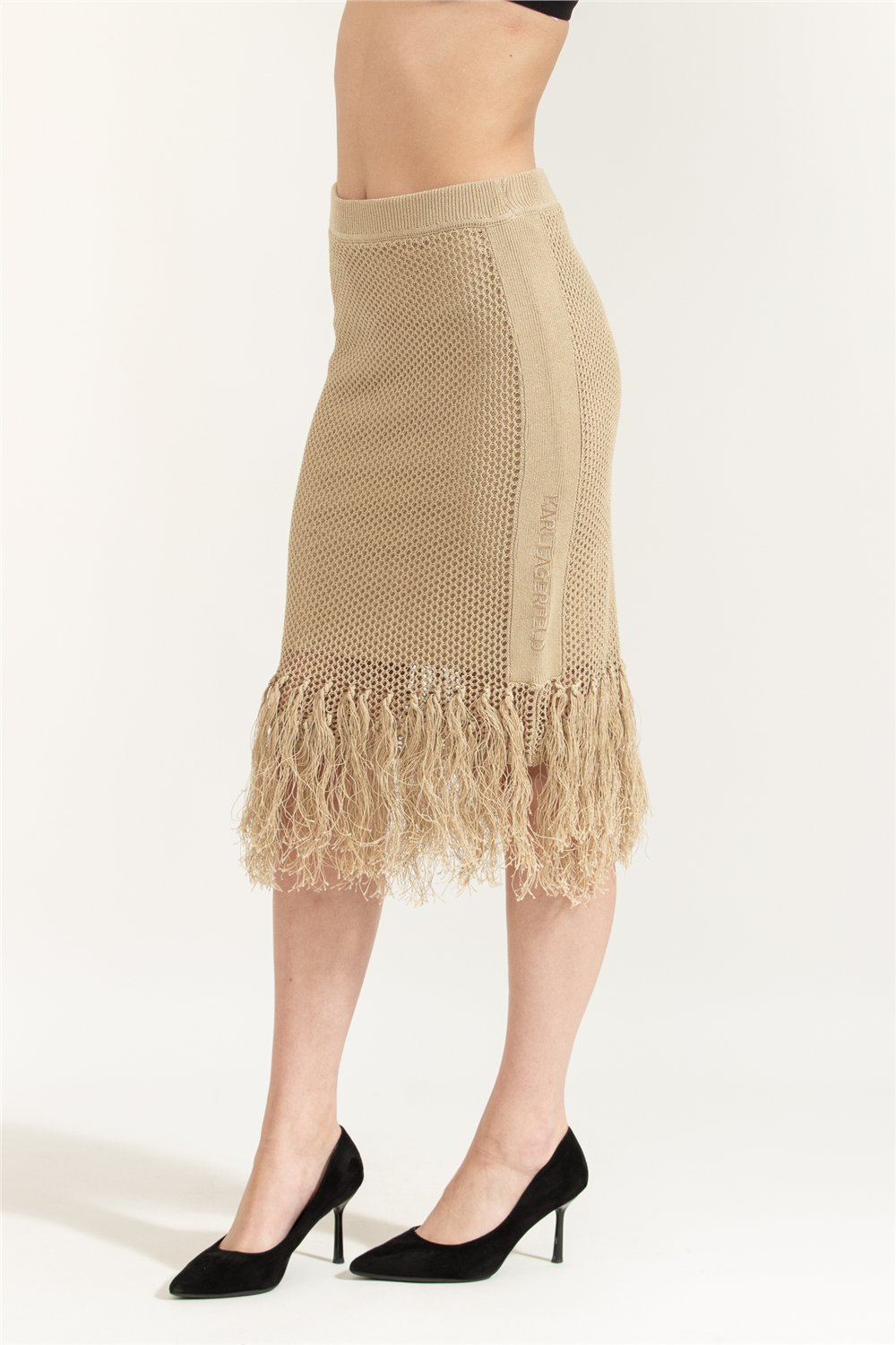 Karl Lagerfeld Crochet Knit Skirt Kadın Etek Çok Renkli