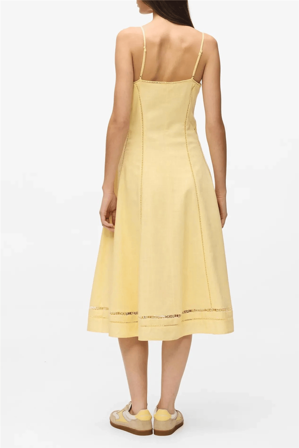 Karl Lagerfeld Embroidery Detail Dress Kadın Elbise