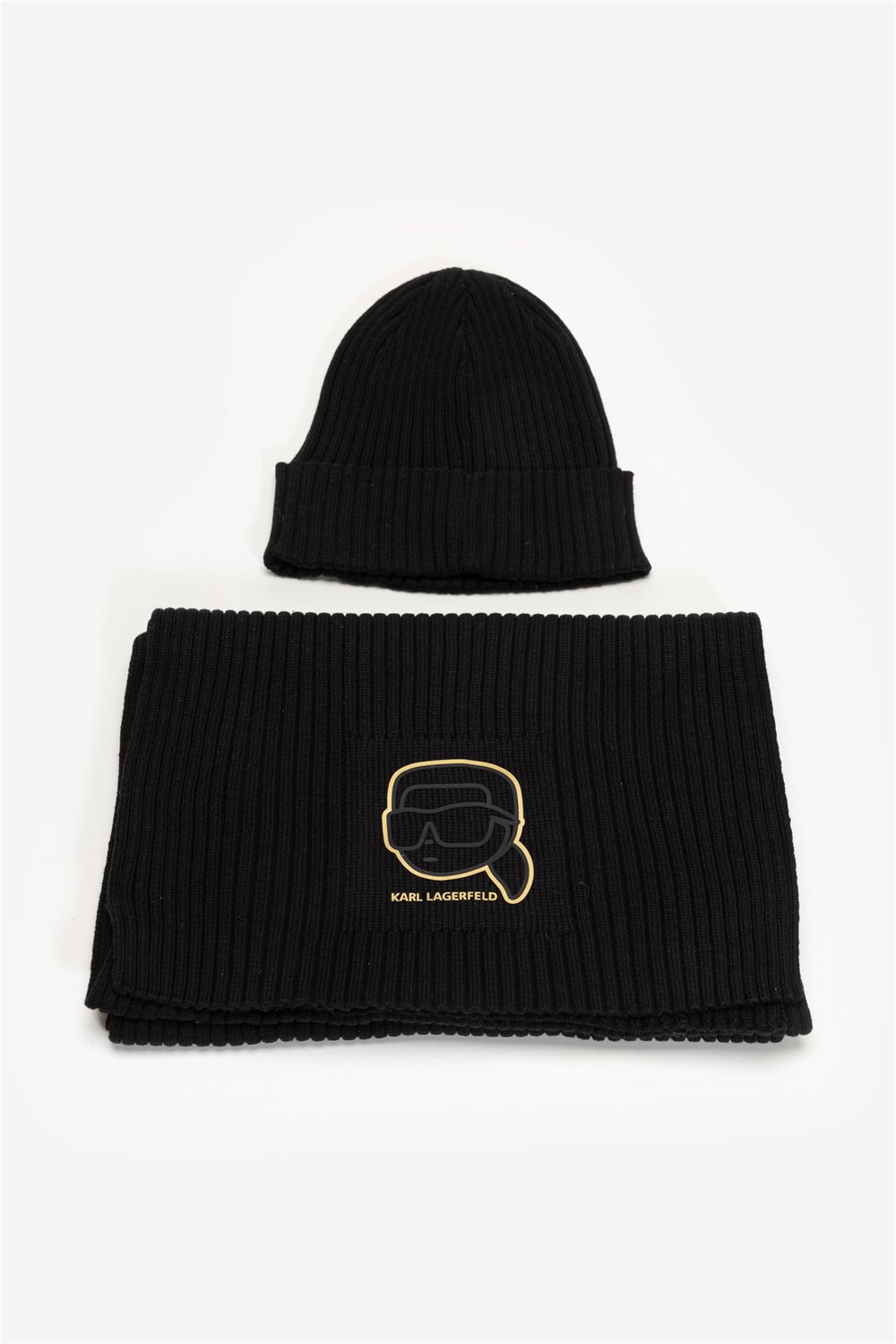 Karl Lagerfeld Erkek Atkı+Bere