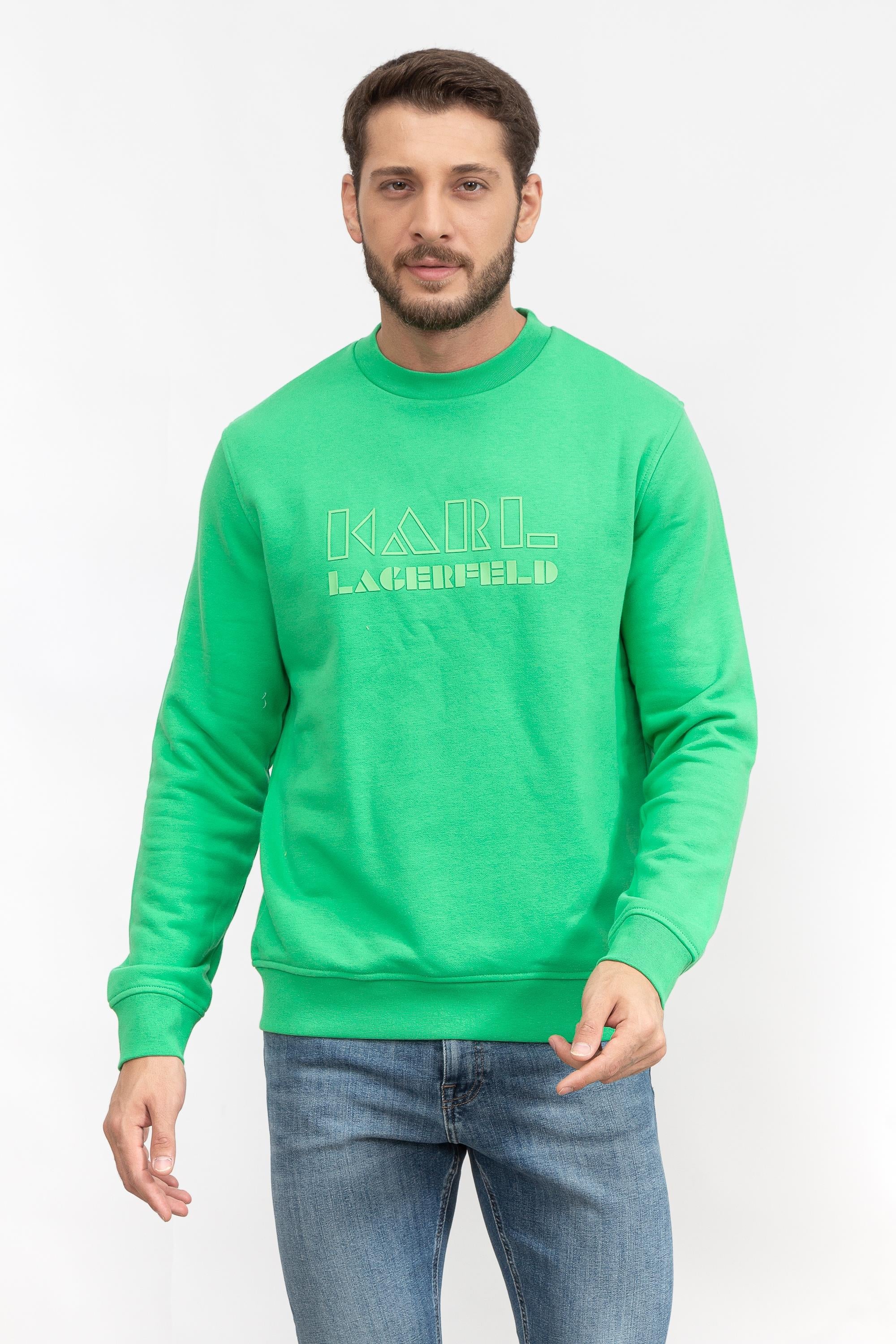 Karl Lagerfeld Erkek Bisiklet Yaka Sweatshirt