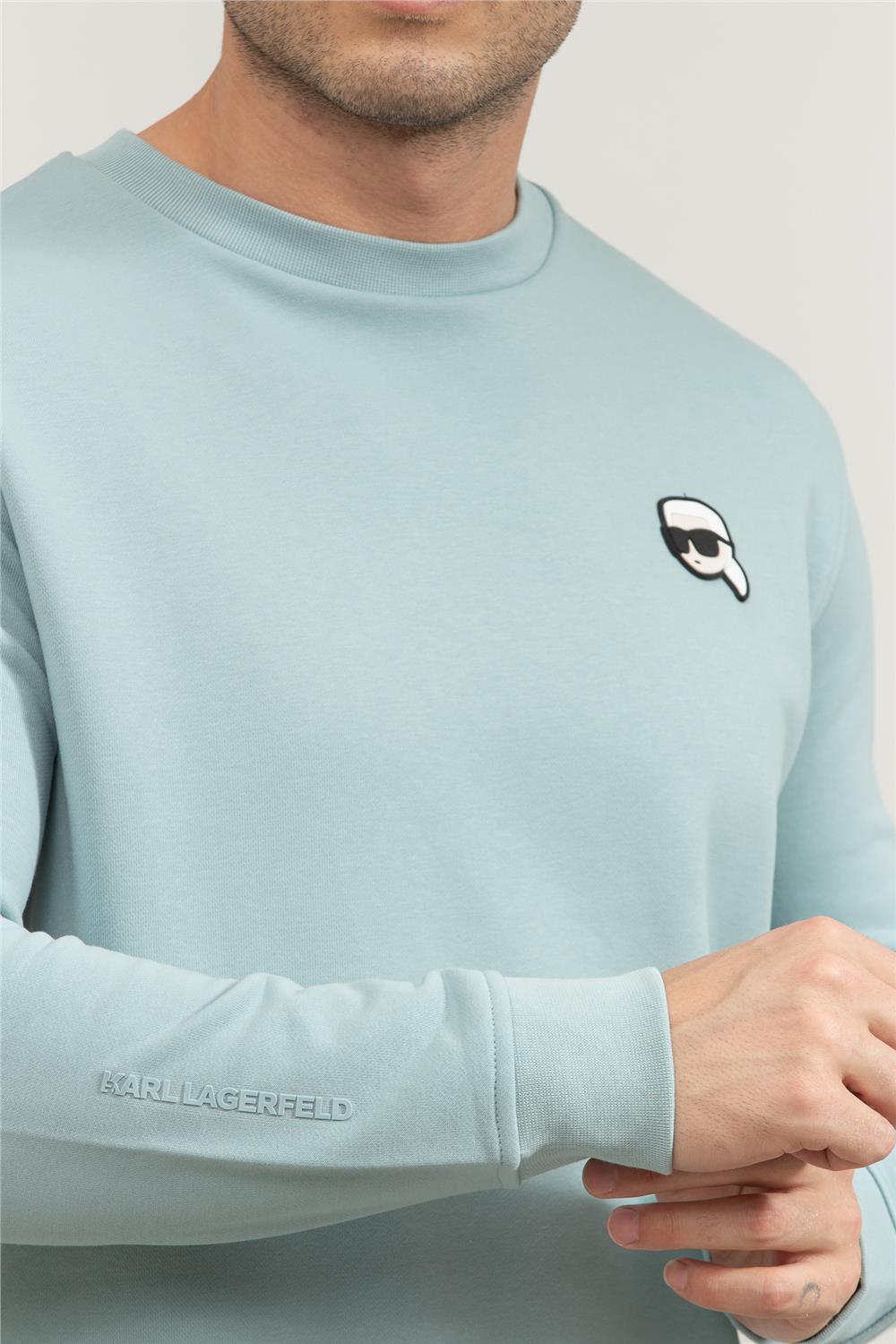 Karl Lagerfeld Erkek Bisiklet Yaka Sweatshirt
