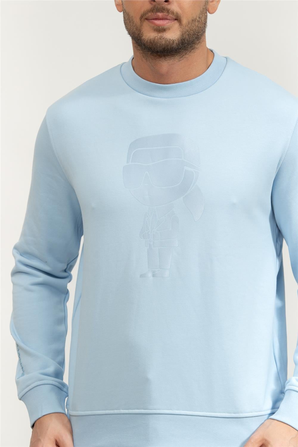 Karl Lagerfeld Erkek Bisiklet Yaka Sweatshirt