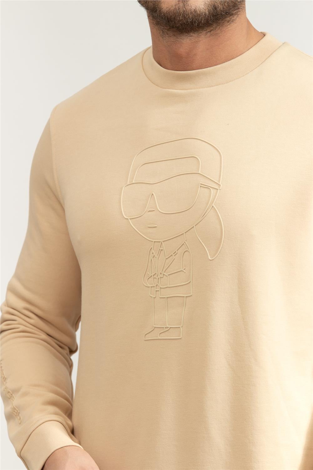 Karl Lagerfeld Erkek Bisiklet Yaka Sweatshirt
