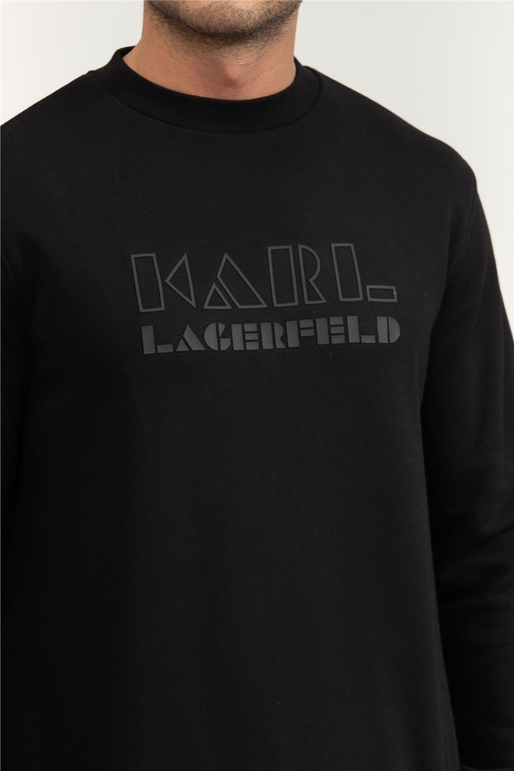 Karl Lagerfeld Erkek Bisiklet Yaka Sweatshirt