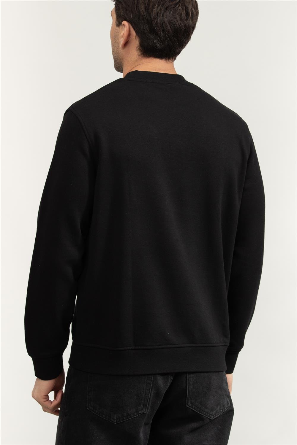 Karl Lagerfeld Erkek Bisiklet Yaka Sweatshirt