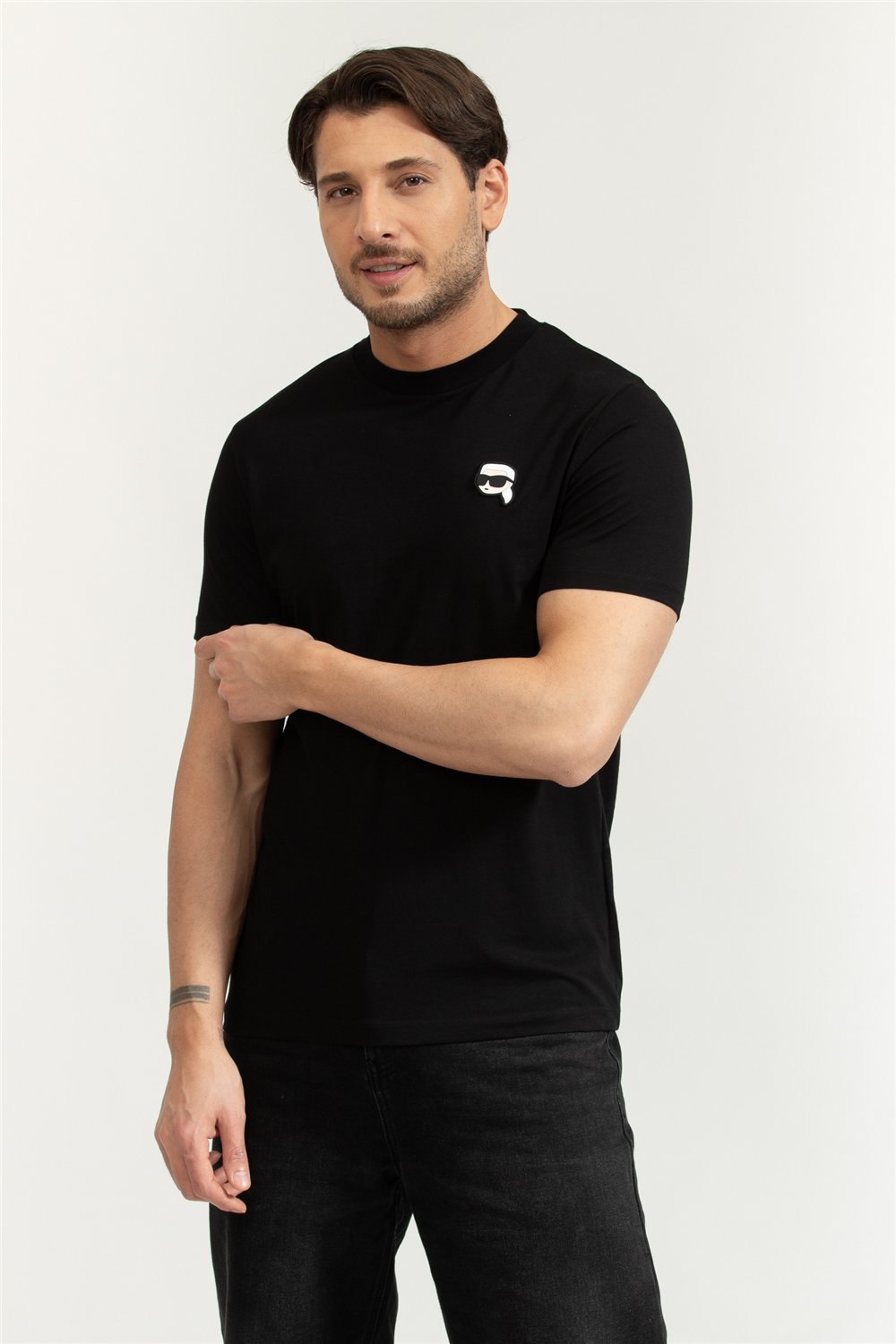 Karl Lagerfeld Erkek Bisiklet Yaka T-Shirt