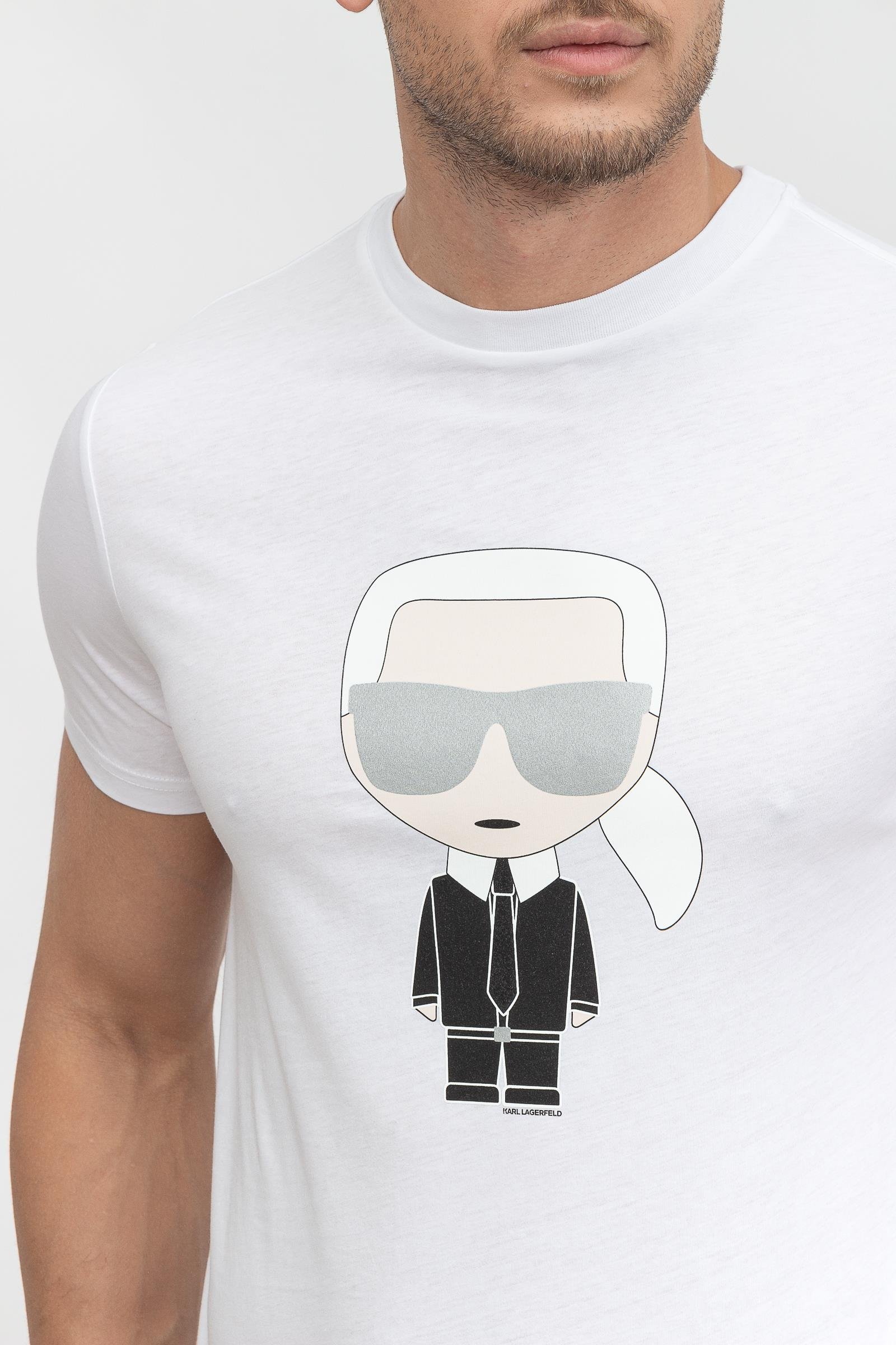 Karl Lagerfeld Erkek Bisiklet Yaka T-Shirt
