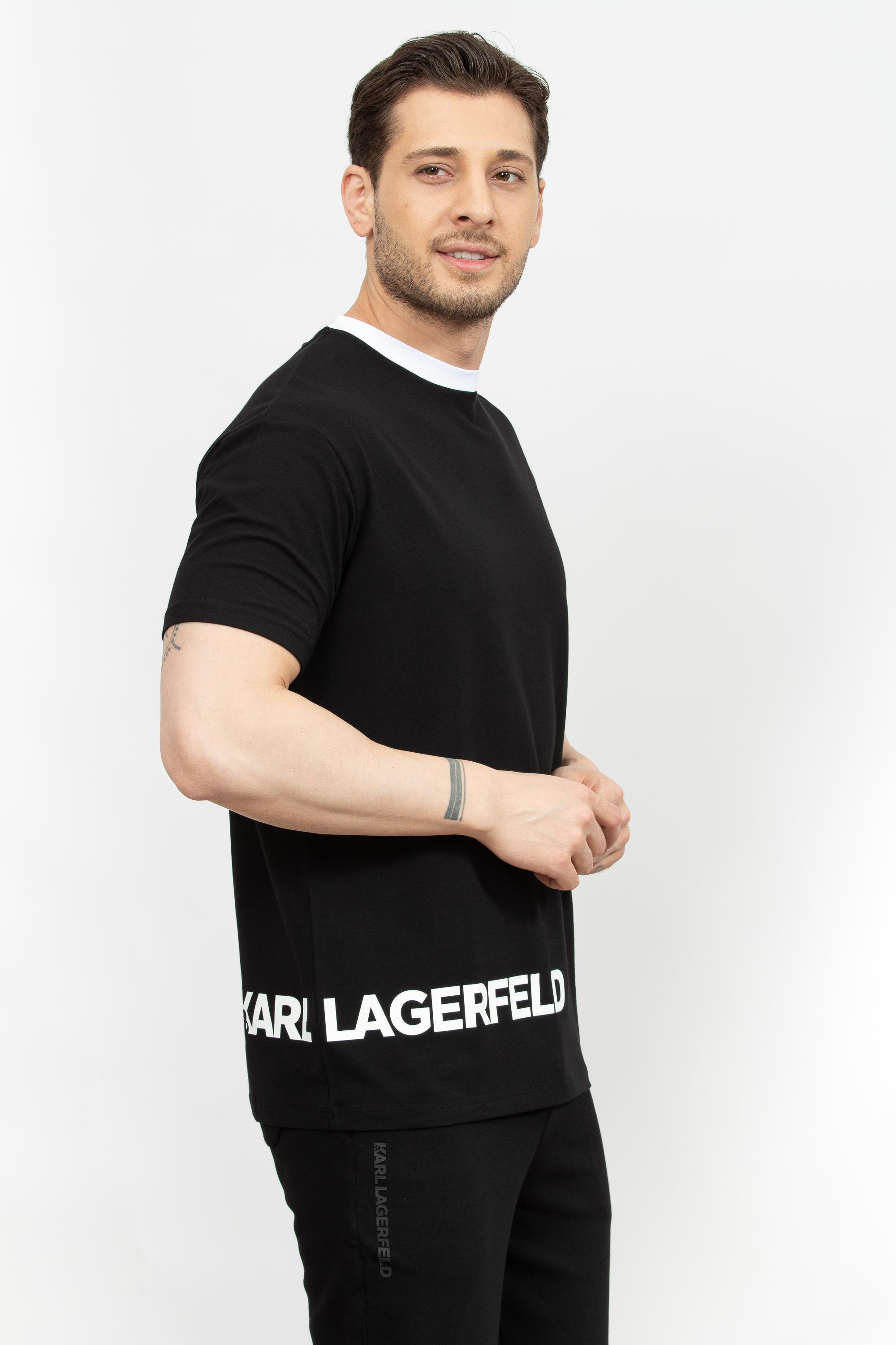 Karl Lagerfeld Erkek Bisiklet Yaka T-Shirt