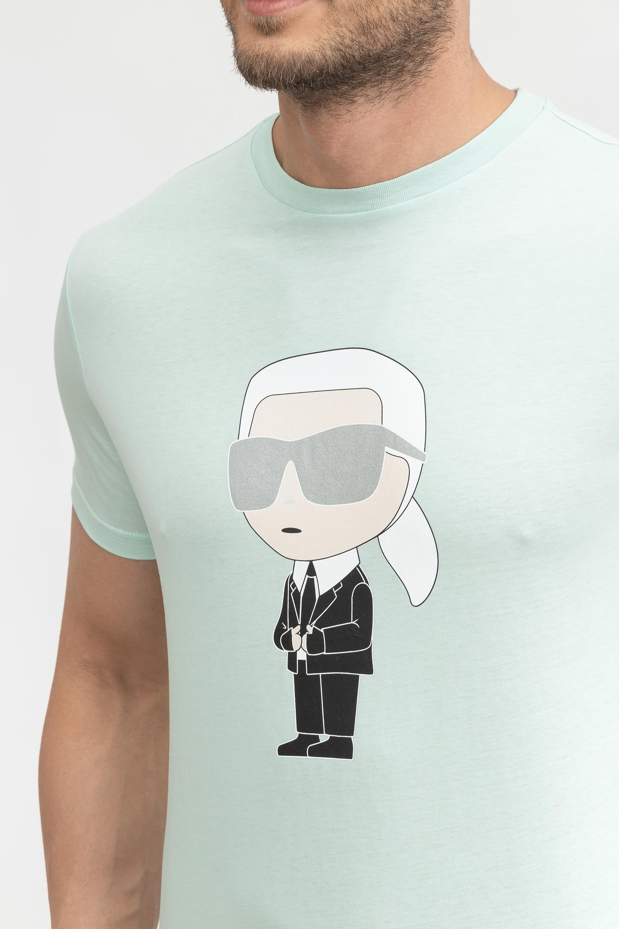 Karl Lagerfeld Erkek Bisiklet Yaka T-Shirt