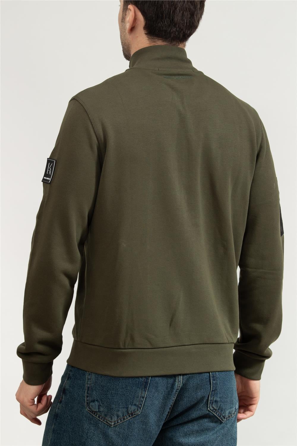 Karl Lagerfeld Erkek Fermuarlı Sweatshirt