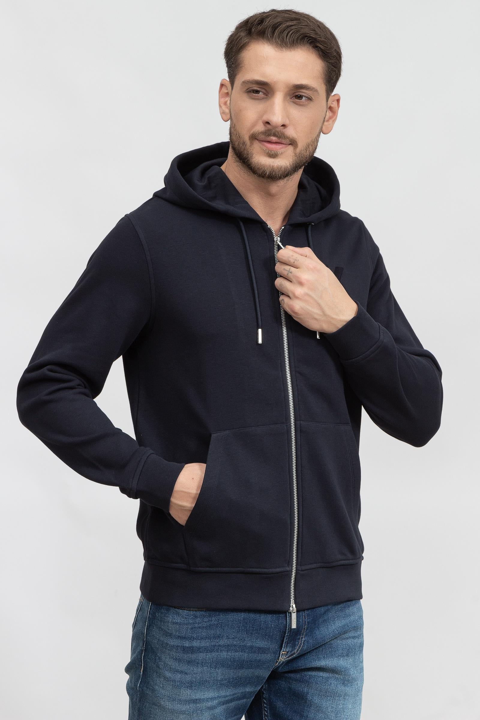 Karl Lagerfeld Erkek Fermuarlı Sweatshirt