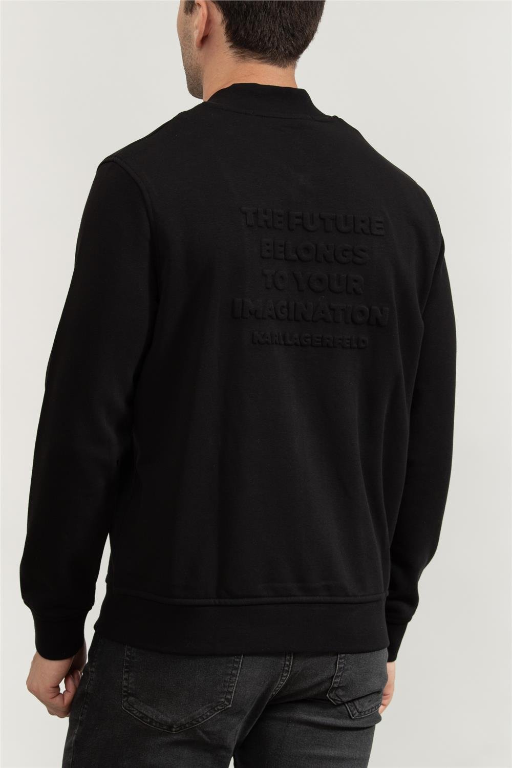 Karl Lagerfeld Erkek Fermuarlı Sweatshirt