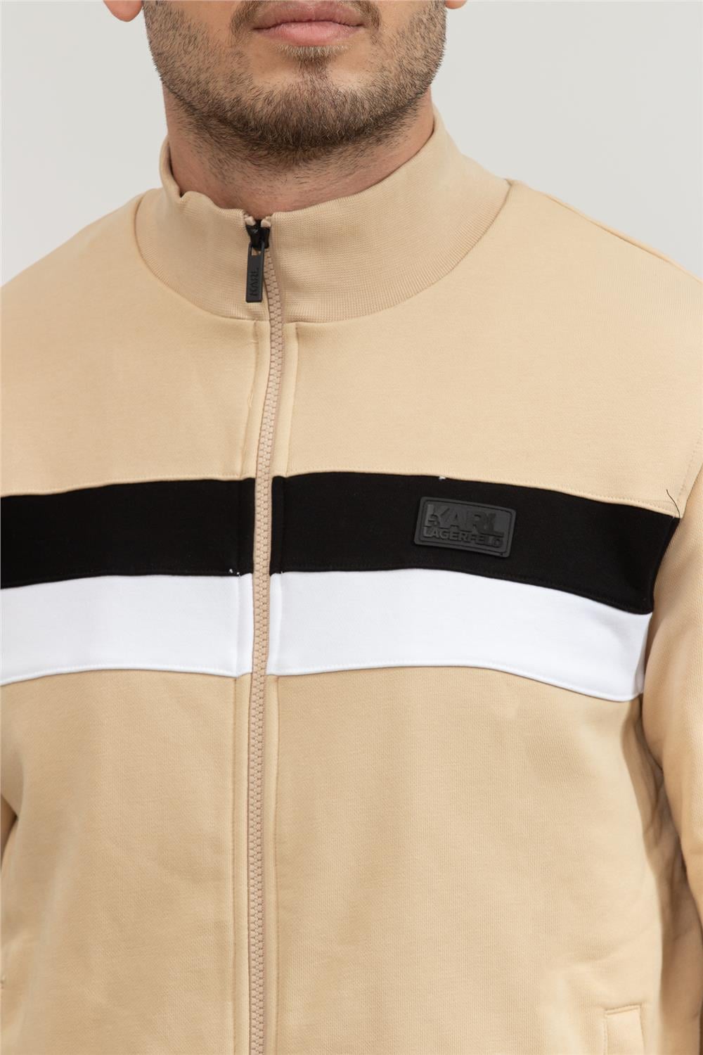 Karl Lagerfeld Erkek Fermuarlı Sweatshirt