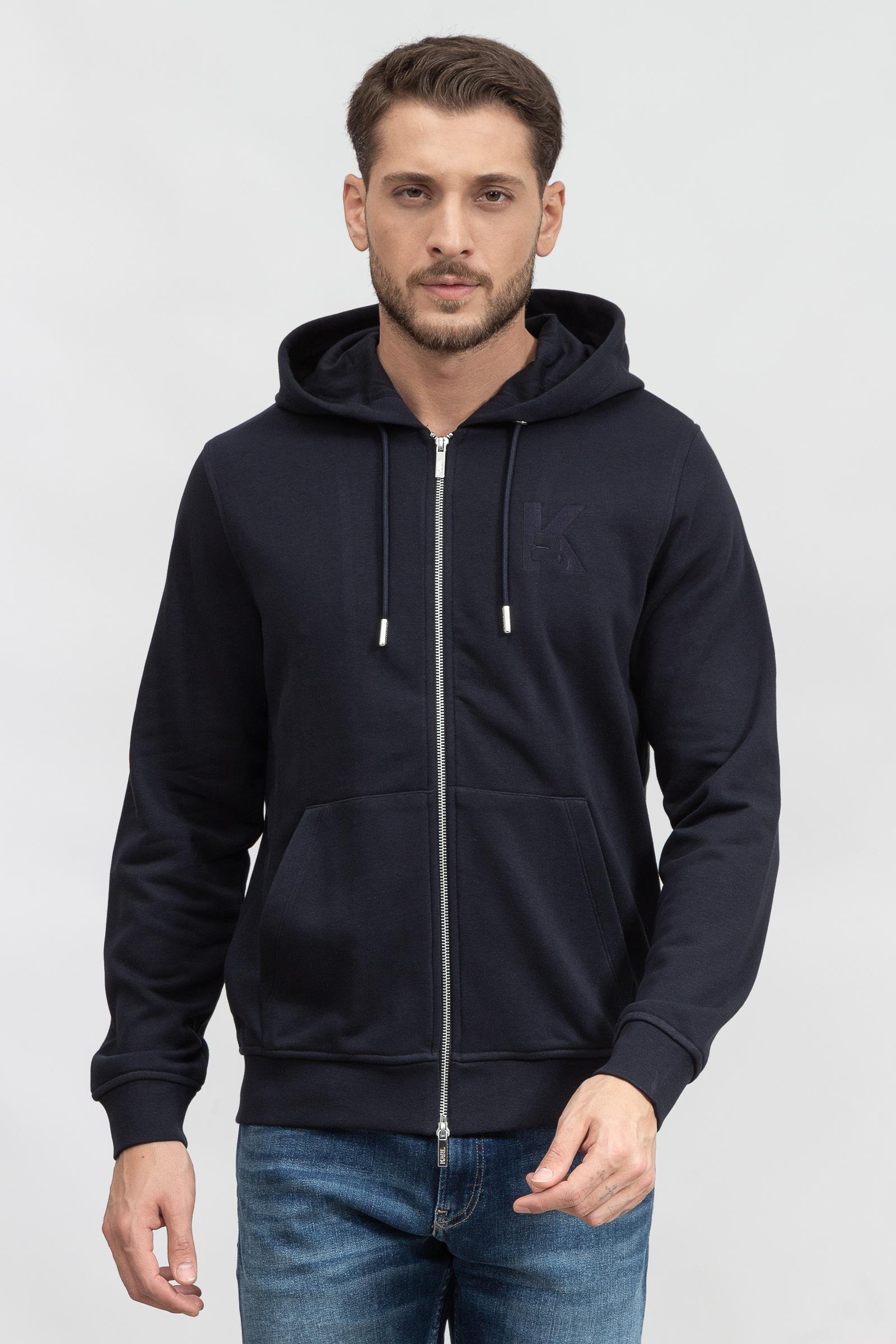 Karl Lagerfeld Erkek Fermuarlı Sweatshirt