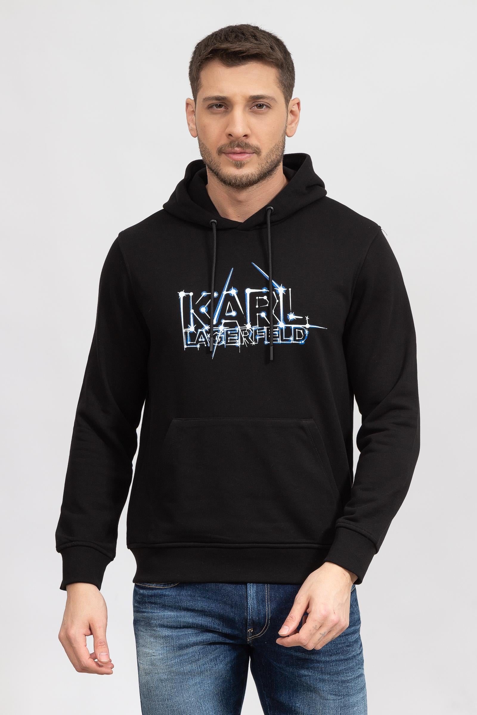 Karl Lagerfeld Erkek Kapüşonlu Sweatshirt