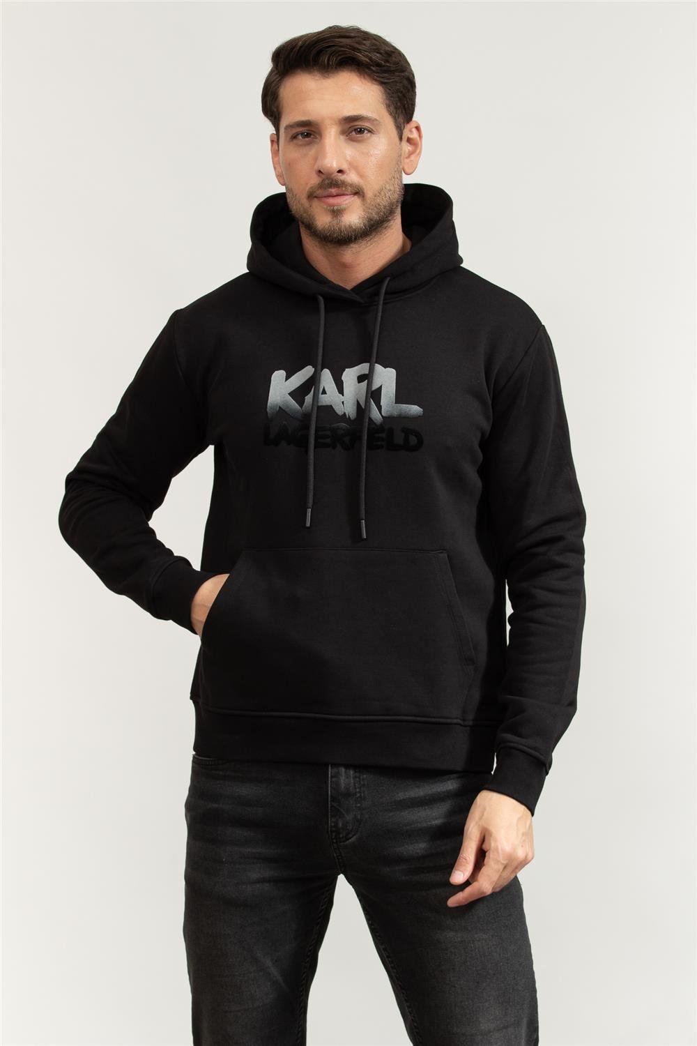 Karl Lagerfeld Erkek Kapüşonlu Sweatshirt
