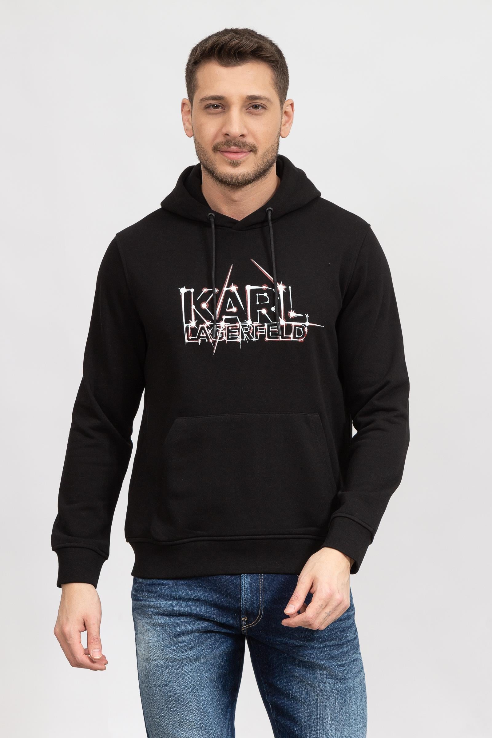 Karl Lagerfeld Erkek Kapüşonlu Sweatshirt