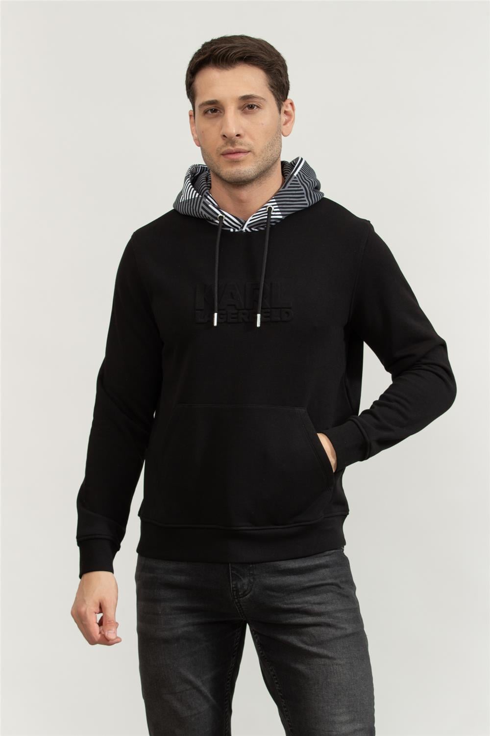 Karl Lagerfeld Erkek Kapüşonlu Sweatshirt
