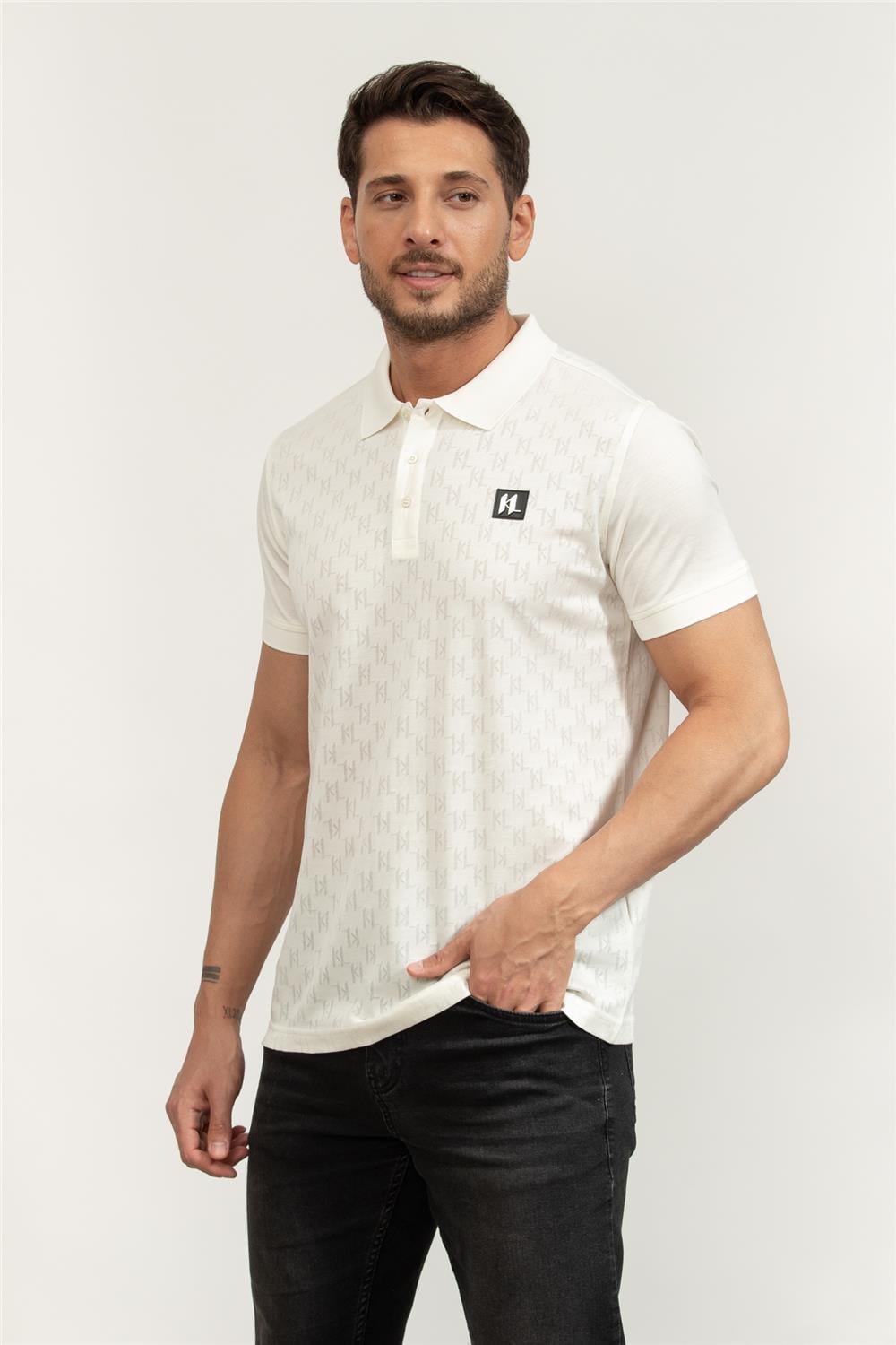 Karl Lagerfeld Erkek Polo Yaka T-Shirt