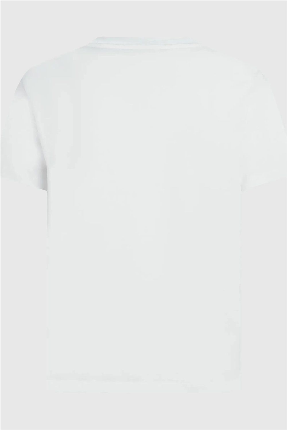 Karl Lagerfeld Essential Regular T-Shirt Kadın Bisiklet Yaka T-Shirt Beyaz